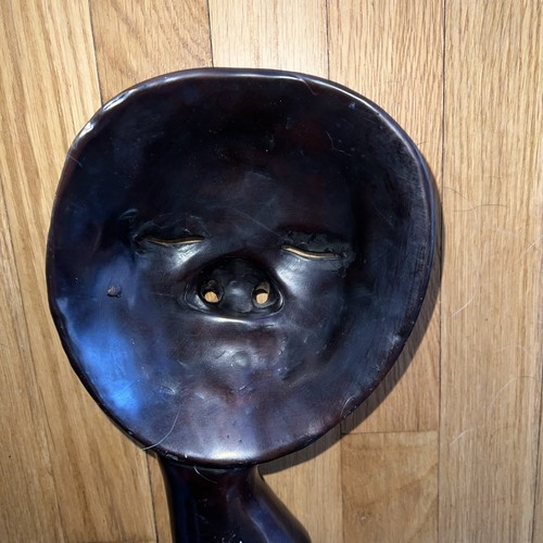 Vintage Silence Skulptur Black Hush Shhh "Silence Is Golden" 10" GVC selten - Bild 10 von 24