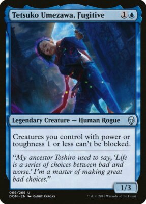 Tetsuko Umezawa, Fugitive Dominaria NM Blue Uncommon MAGIC
