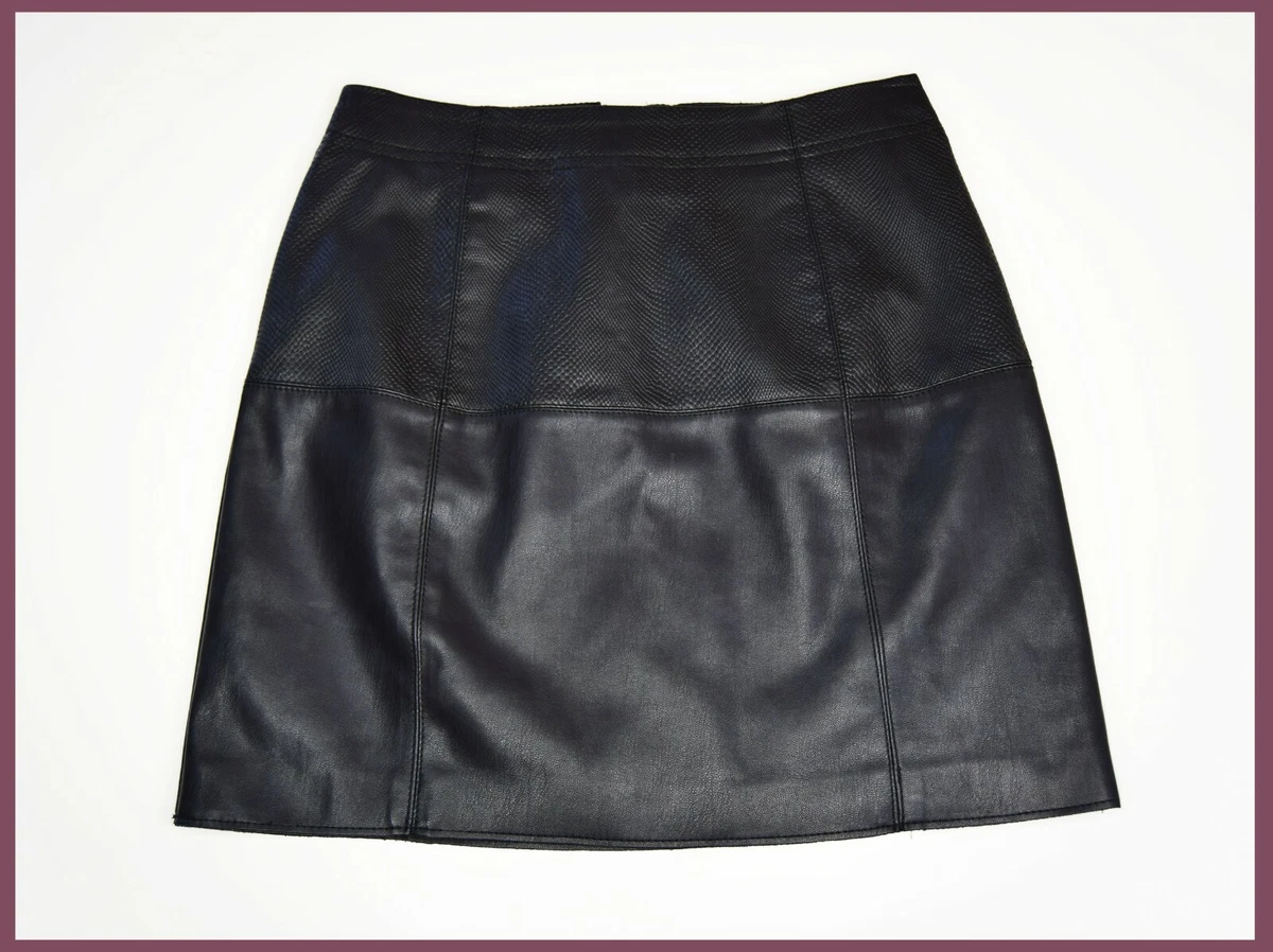 Faux leather top skirt river island