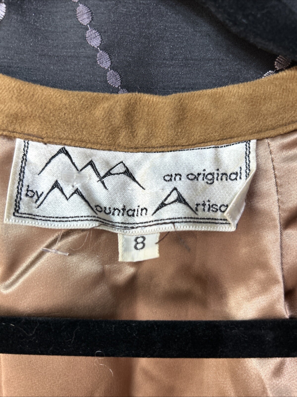 Vtg Mountain Artisans abstract Patchwork Artsy Du… - image 7