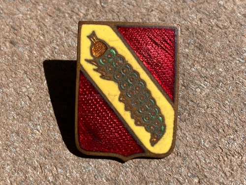 WW2 US Army Military 51st Coast Artillery DI DUI Crest Distinctive Insignia Pin