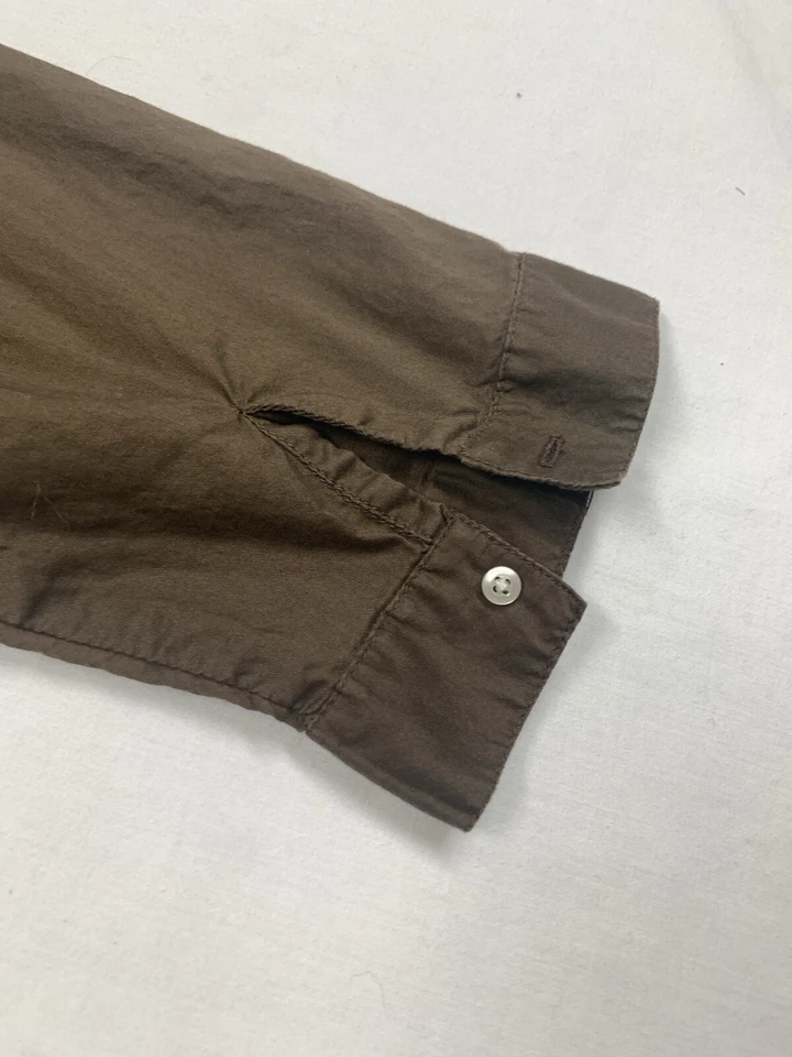 COVINGTON Brown Cotton Embroidered Tunic Top Shirt Women’s Size 8 - Image 4 of 4