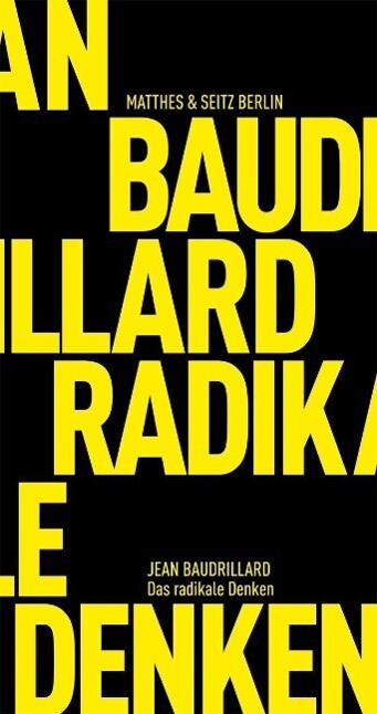 Thumbnail - Das Radikale Denken | Buch | 9783882210422