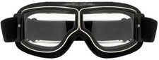 Choppers Trendy Clear Classic Aviator Padded Motorcycle Goggles 8CP933-CLR NEW