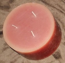 Dreidocht Kerze von GIES dunkel rot XL 12 x 7 cm - WEIHNACHTEN