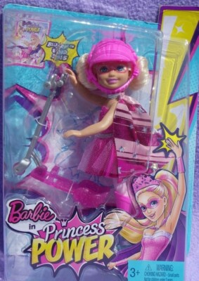 Barbie Mobilier poupée Blonde avec Son Scooter Rose et