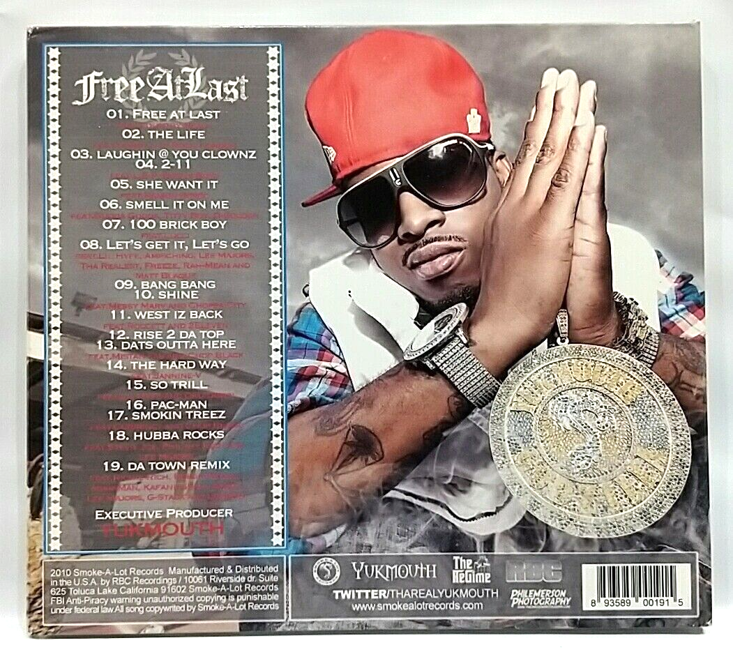 CD) Yukmouth – Free At Last, US OG Press, Album, Excellent