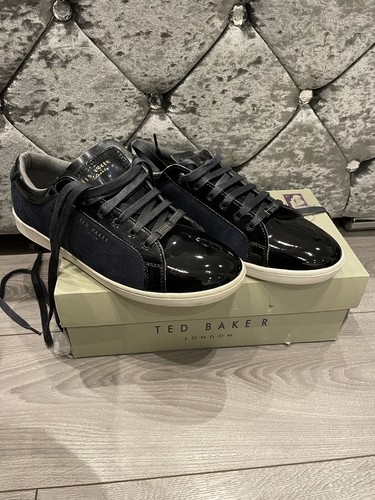 navy ted baker trainers