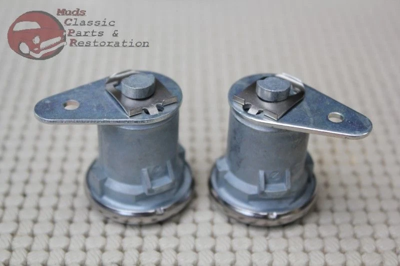 61-63 Cadillac Ignition Door Trunk Lock Cylinder Set Short Cylinder Flat Pawl - Image 2 of 4