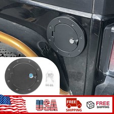 Lockbale Fuel Filler Door Gas Tank Cover Accessories For Jeep Wrangler Jk 2007