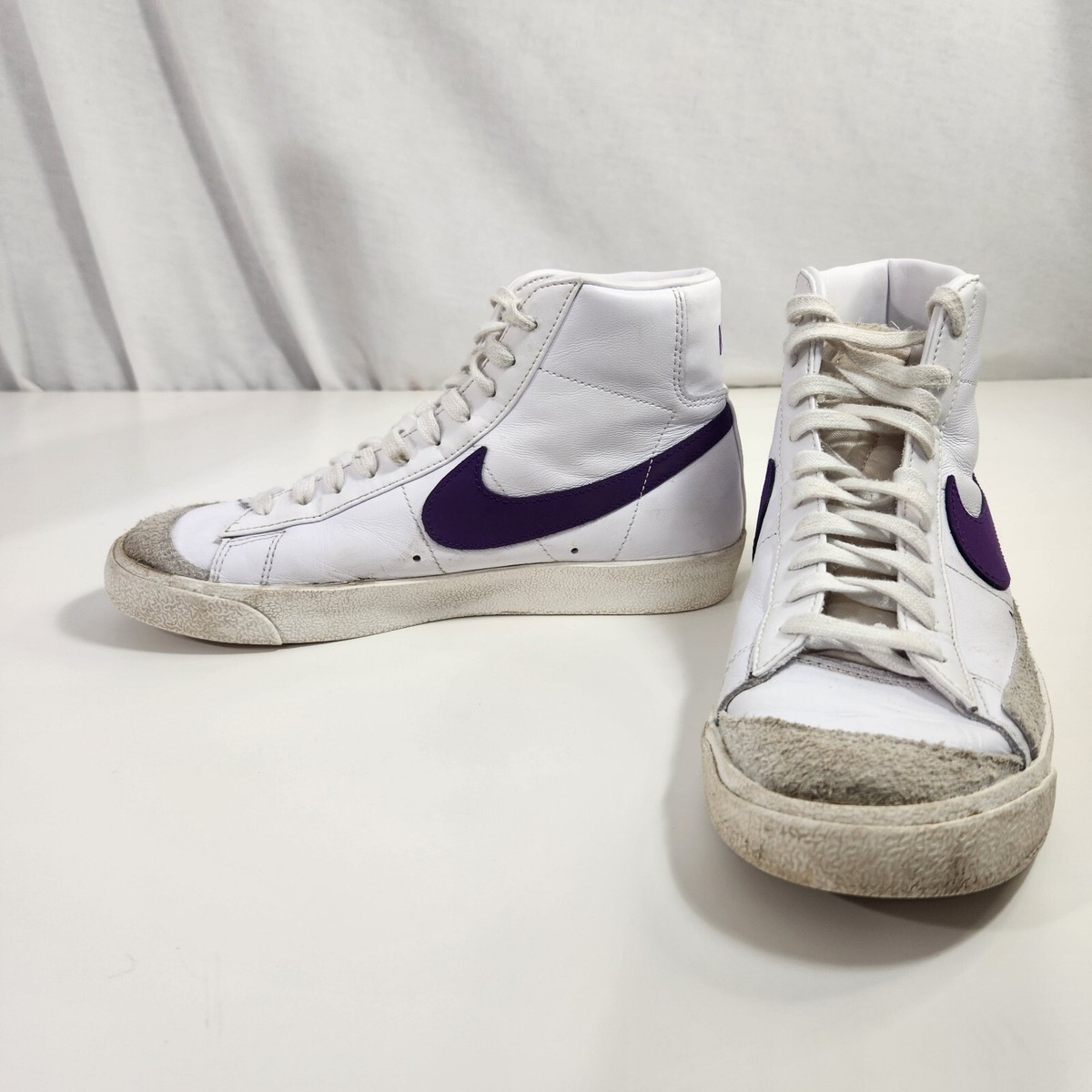 Nike Blazer Mid 77 Sneaker Mens Voltage Purple White BQ6806-105 No In  Soles