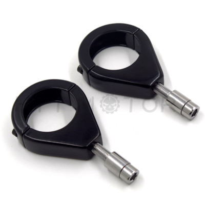 Blinker Halter Kit Chrom Für Harley Dyna Sportster FXR 39mm Gabel
