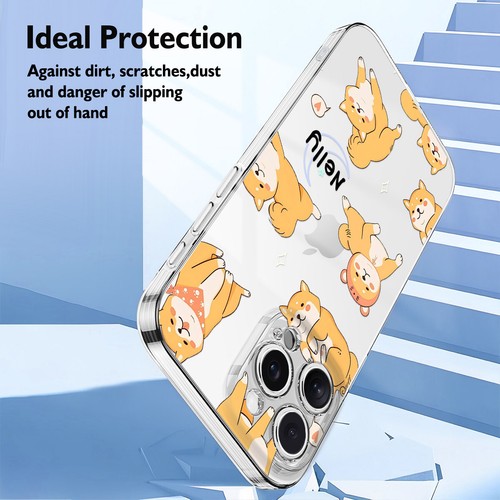 For iPhone 16e 14 13 12 11 15 Pro Custom Phone Case Cartoon Silicone Skin Cover - Picture 64 of 105