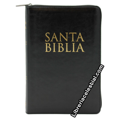 BIBLIA REINA VALERA 1960 LETRA GRANDETAMAÑO MANUAL  INDICE, CIERRE COLOR  NEGRO 