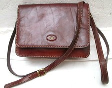 THE BRIDGE Sac à main   cuir marron  Authentique  vintage 