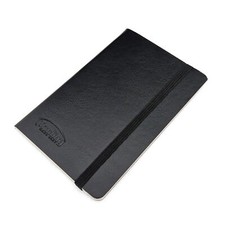 3 x Faux Leather Notepad Pocket A6 Logo Notebook Diary Jotter Pad