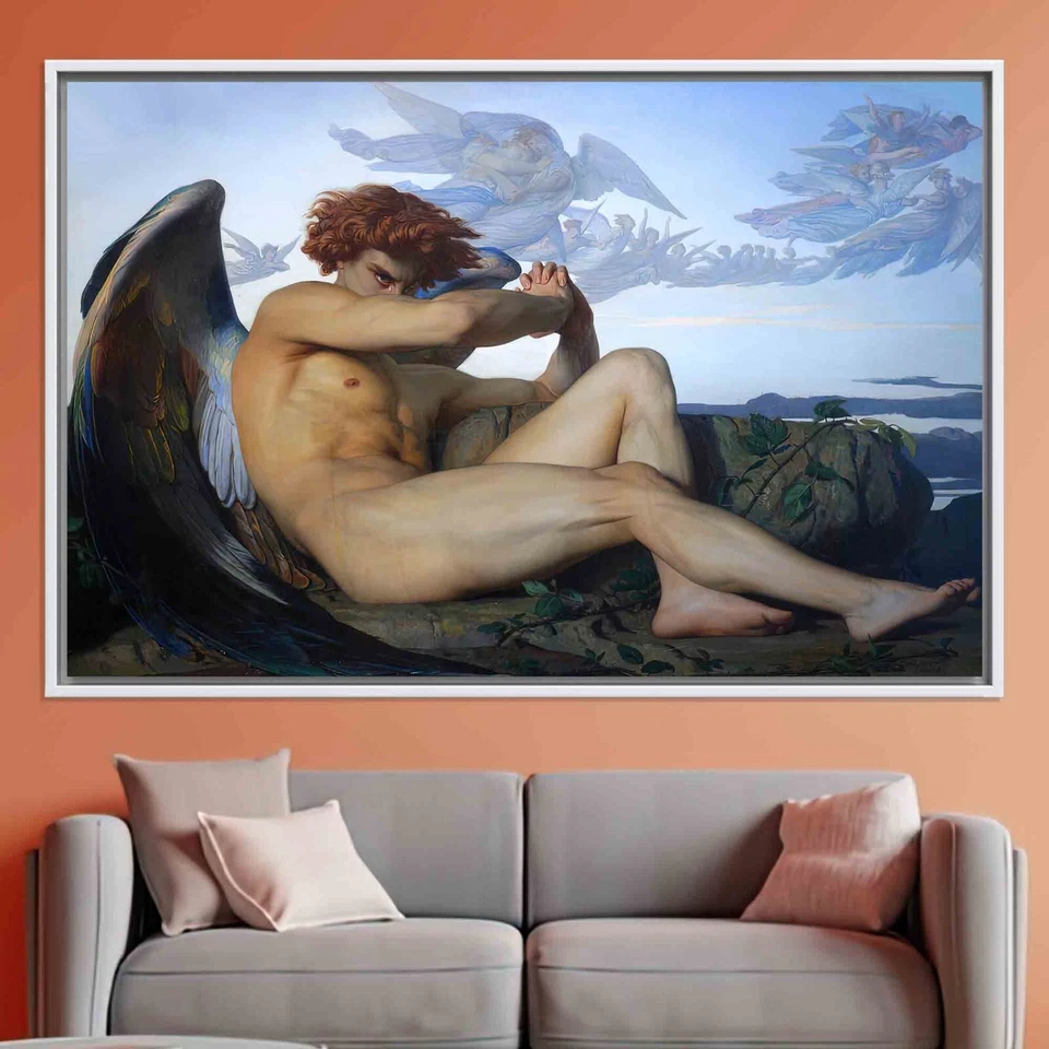Fallen Angel, Alexandre Cabanel, Classic Fine Art, Original Print, Large Art - Image 2 of 4