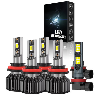 For Nissan Rogue 2014-2020 LED Headlight 10000K High/Low Beams Fog Lights Bulbs