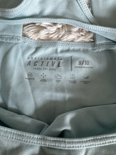 Abercrombie Kids Active & BCG Girls 9/10 2 Tops 3 Tanks 1 Sports Bra - Picture 7 of 13