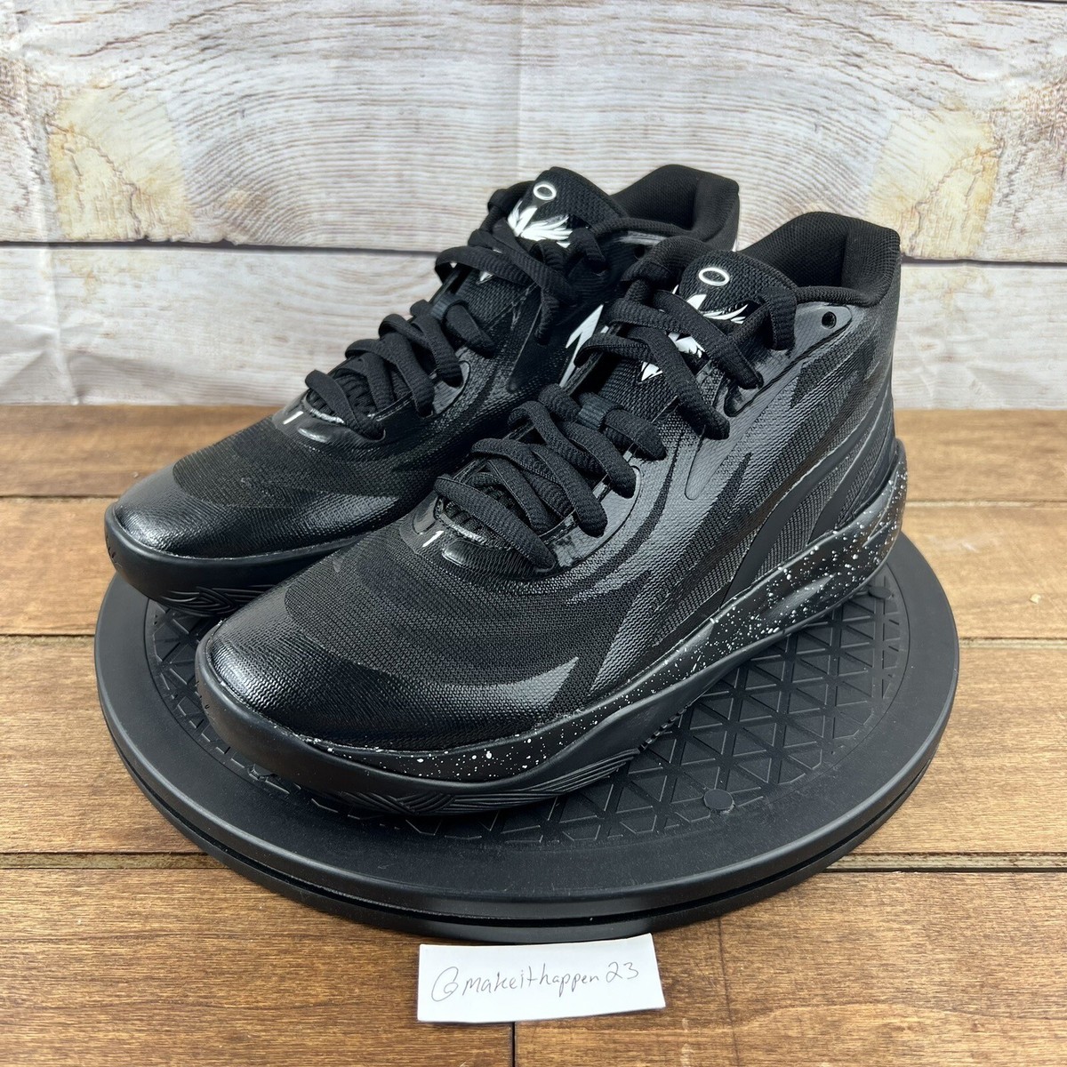 超美品PUMA Melo ブラックバスケットシューズ メンズ MB.04 リフレクション バスケットボールシューズ | PUMA 日本
