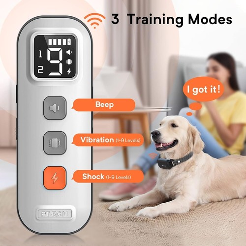 Dog Training Collar with Remote 2000Ft Electric Dog Collar with 3 Safe - Picture 2 of 7