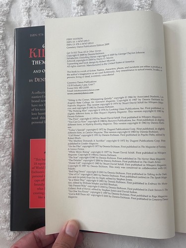 Dennis Etchison Got to Kill Them All & Other Stories Signed Limited 1st Edition - Foto 5 di 6