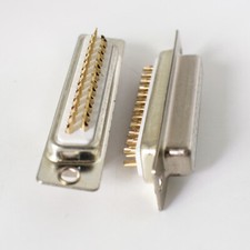 10pcs Gold Pin 25pin 2 Row D-Sub Female Socket Solder Chassis Connector RS232