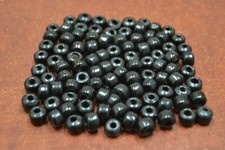500 PCS BLACK PONY CROW GLASS BEADING BEADS CRAFT A63