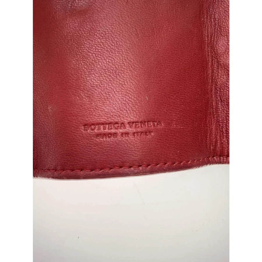 Auténtico Estuche Bottega Veneta Intrecciato 6 Llaves Burdeos Cuero Dorado Hecho en Italia Foto 4 de 4