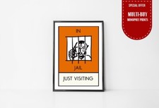 Poster arte da parete stampa Monopoly pass go proprietà decorazione casa classico monopoly deco