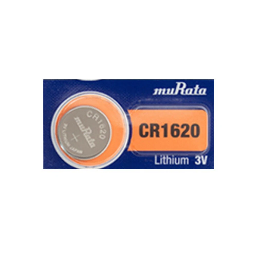 Murata Pile bouton CR1620 au lithium 3 V remplace Sony CR1620 (100 piles)