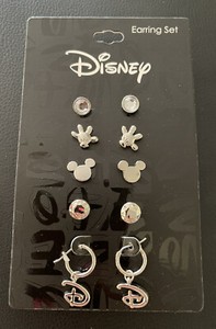 Disney’s  Mickey Mouse Icons Earring Set 5 Pairs Assorted Designs “New”