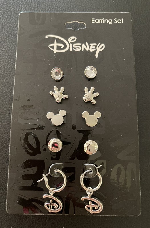 Disney’s  Mickey Mouse Icons Earring Set 5 Pairs Assorted Designs “New”