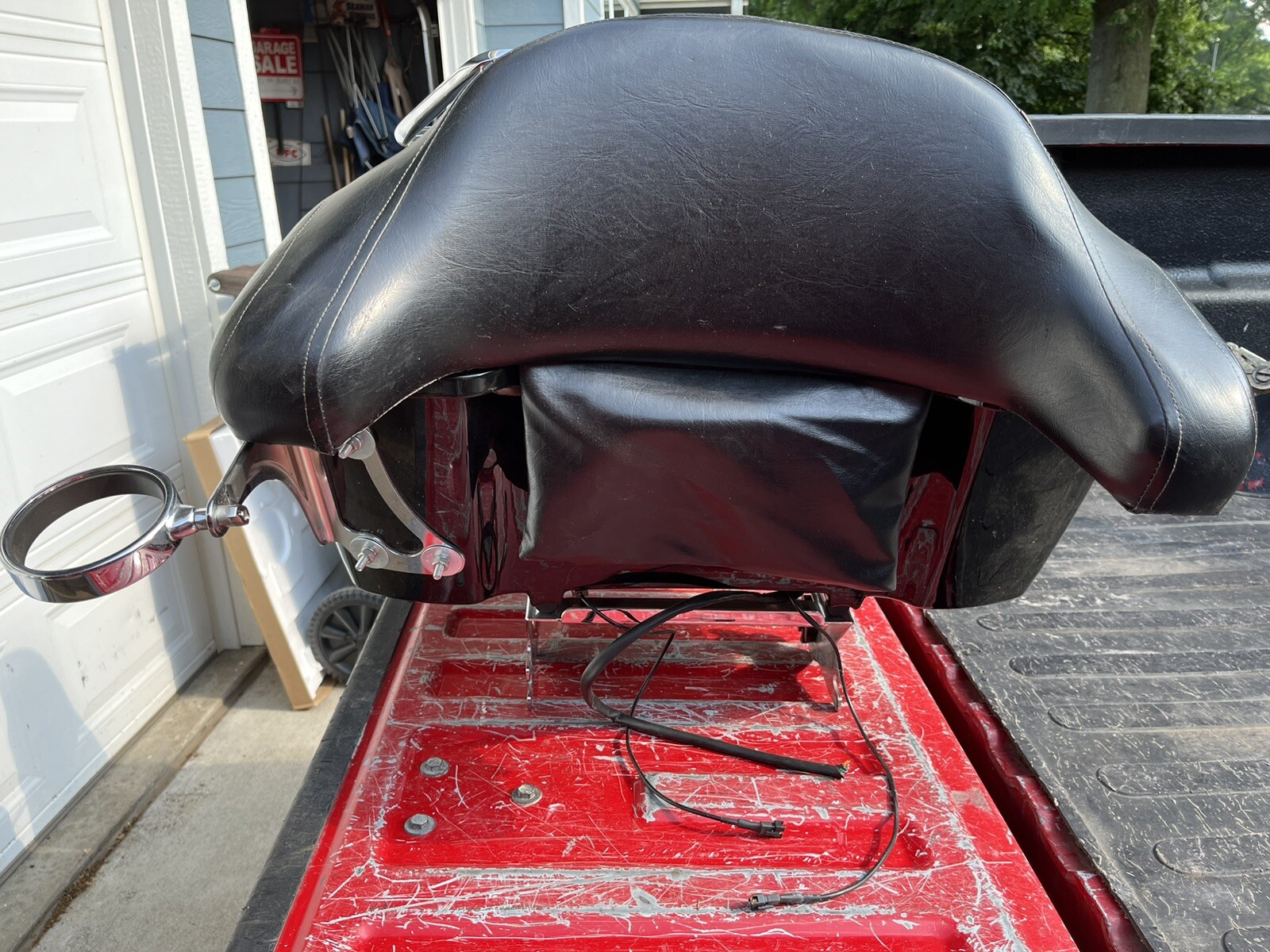 OEM Harley Davidson Touring Tour Pack Pak Backrest Rack Cup Holder eBay