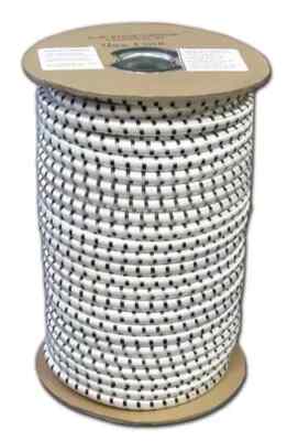 Elastic Bungee Shock Cord Rope Cording Roll Stretch Bungie White 1/8in X 50ft