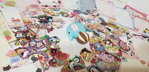 Pegatinas memorandas cortadoras de uñas Kawaii San-X Rilakkuma circo sentimental Korilakkuma - Imagen 3 de 20