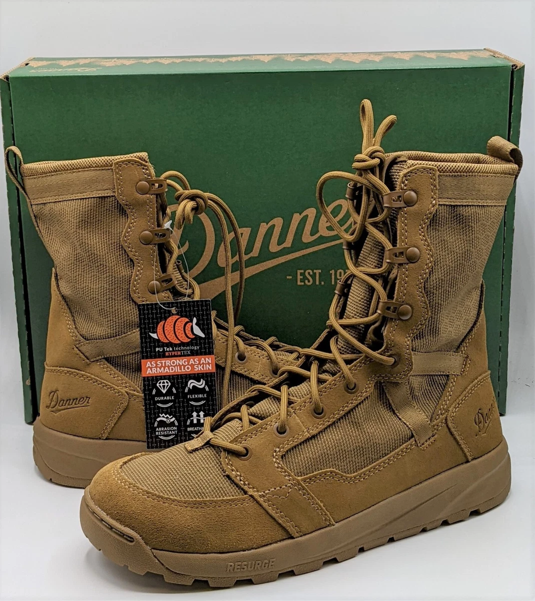 Danner military top boots coyote brown