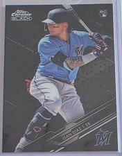 ISAN DIAZ 2020 Topps Chrome Black RC #27 Miami Marlins