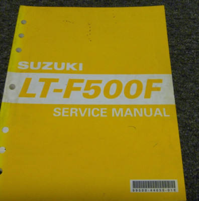 2003 Suzuki LTF500F Quadrunner ATV Shop Service Repair Manual 99500-44050-01E