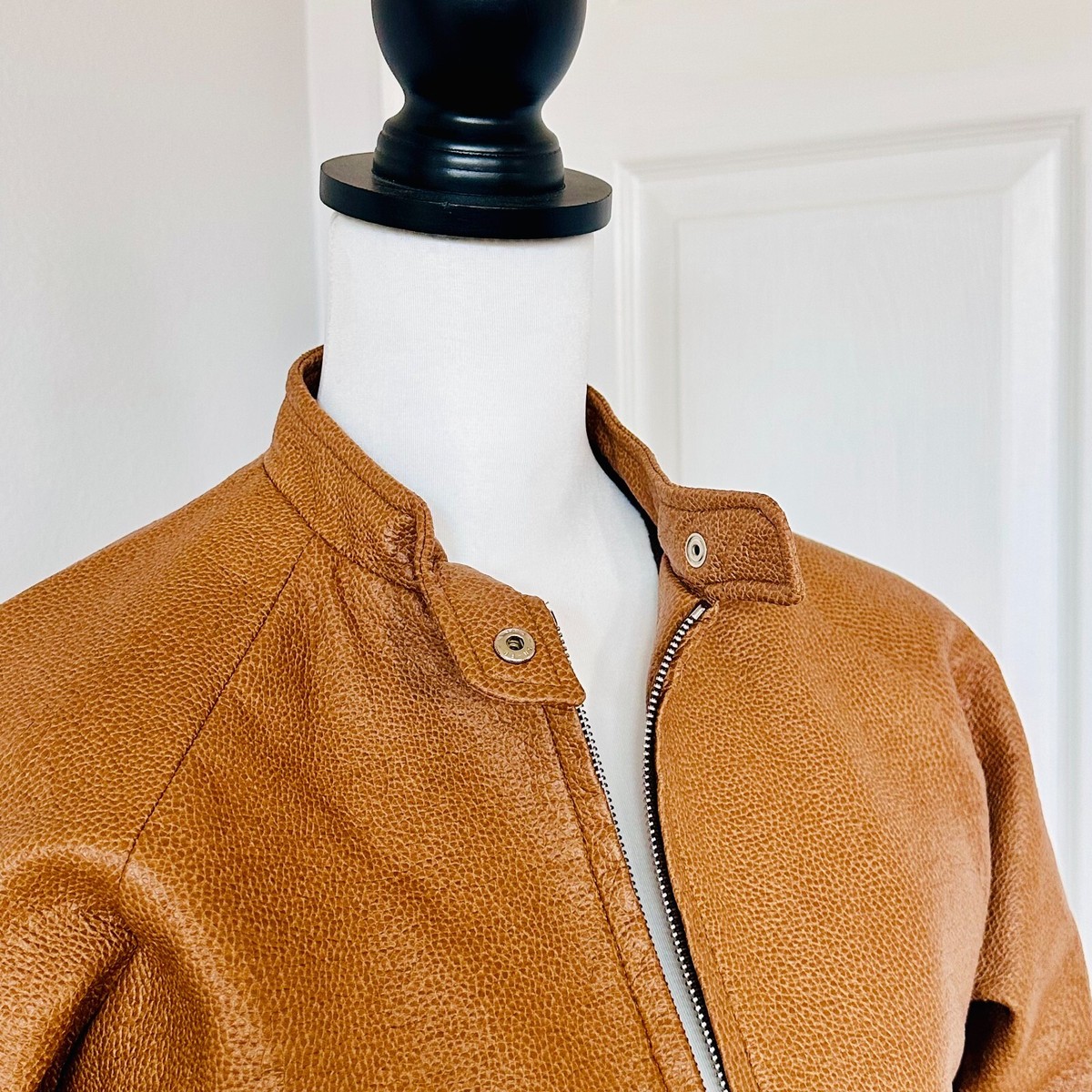 【 VINTAGE 】 SOHO Rib Leather Jacket Soho NY leather jacket – insolito-vintage