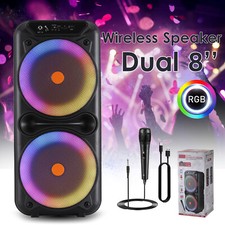 Portable Bluetooth Speaker Subwoofer Heavy Bass Sound PA System Party Speaker