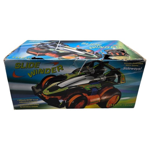 Sharper Image Slide Winder RC Remote Racer 2005 Green 9.6v NiMH Brand ...