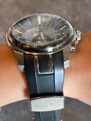 Seiko Astron 7X52-0AK0 SBXA037 Black Dial 48mm Quartz Mens