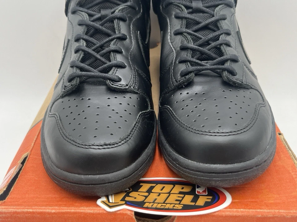 Nuevo Nike Dunk High Premium Triple Negro 2000 Talla 10 Raro Auténtico Patín DS OG Foto 4 de 4