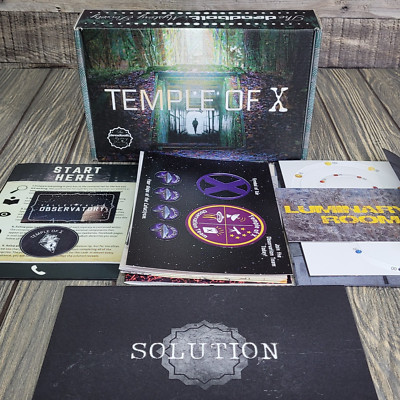 Deadbolt Mystery Society: Temple of X 100% Complete EUC Played Once Puzzle Game