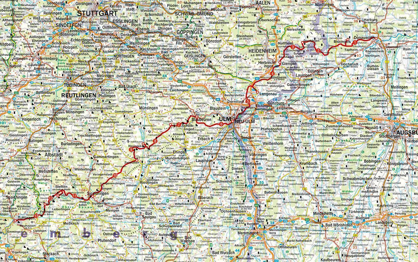 Thumbnail - Alb Südrand-weg Hw2 Philipp Sauer Taschenbuch Rother Wanderführer 104