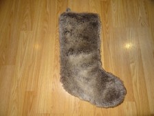 Faux Fur Stocking  SUPER NICE  Rustic Cabin / Christmas