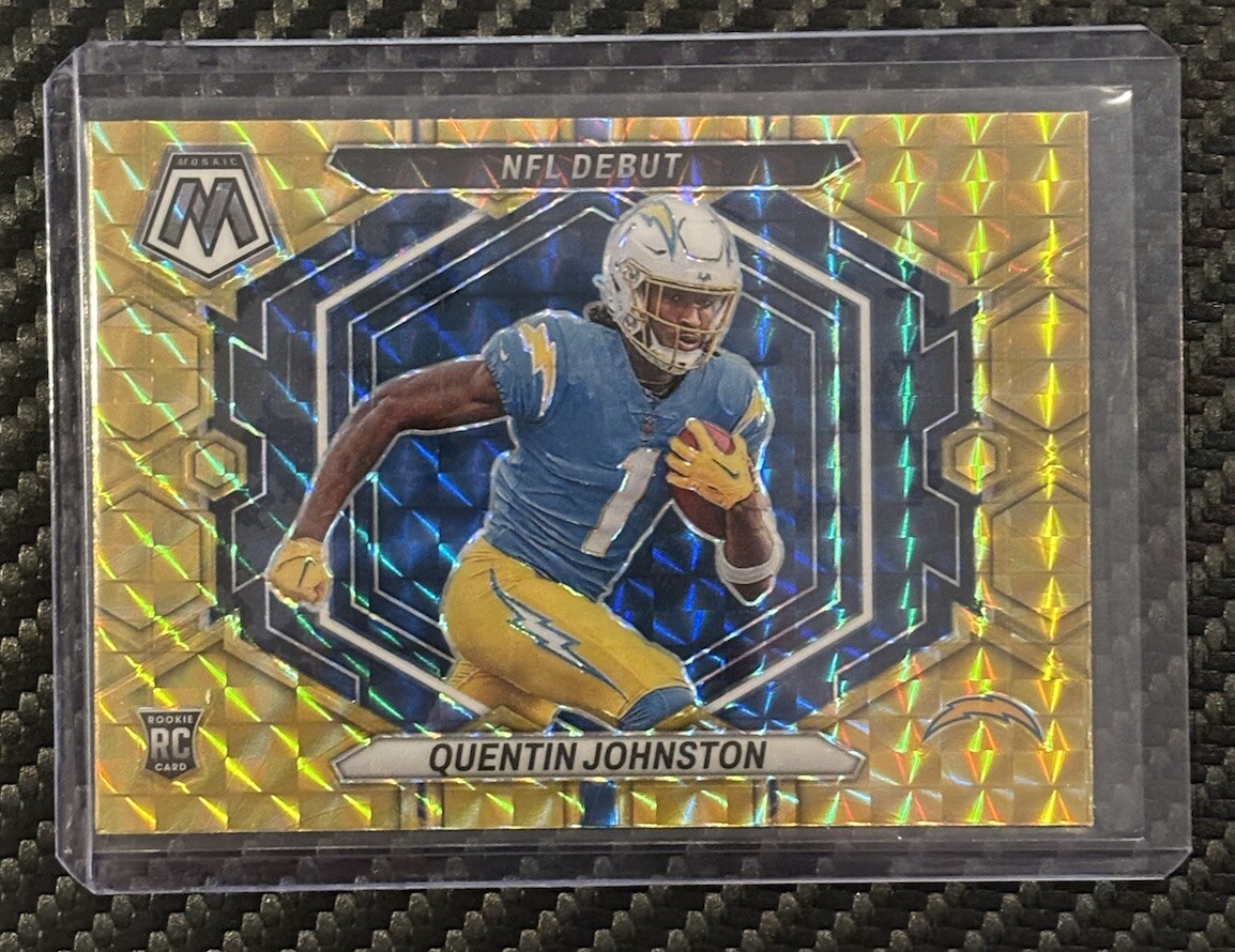 2023 Panini Mosaic Reactive Yellow Mosaic Prizm #ND-16 Quentin Johnston Rookie