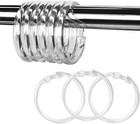 Premium Plastic Shower Curtain Rings Shower Curtain Hooks Gliding on Standard Sh