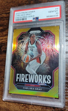 2023 Prizm WNBA Chelsea Gray Fireworks GOLD /10 PSA 10! POP 2!